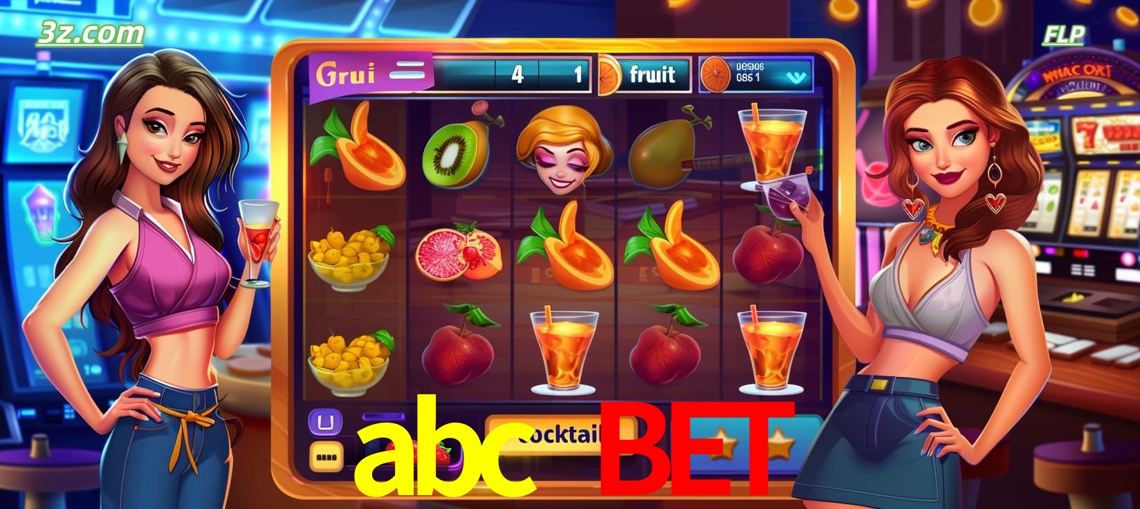 abc bet cassino online com caça-níqueis de frutas e coquetéis coloridos