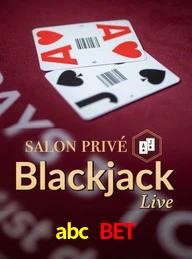 Blackjack Live Salon Privé no abc bet cassino online com cartas e apostas ao vivo